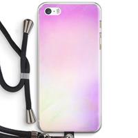 CaseCompany Flow mist pastel: iPhone 5 / 5S / SE Transparant Hoesje met koord