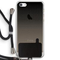 CaseCompany Musketon Halftone: iPhone 5 / 5S / SE Transparant Hoesje met koord