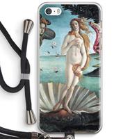 CaseCompany Birth Of Venus: iPhone 5 / 5S / SE Transparant Hoesje met koord