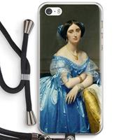 CaseCompany Eleonore: iPhone 5 / 5S / SE Transparant Hoesje met koord