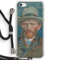 CaseCompany Van Gogh: iPhone 5 / 5S / SE Transparant Hoesje met koord