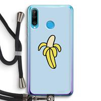 CaseCompany Banana: Huawei P30 Lite Transparant Hoesje met koord