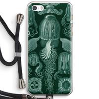 CaseCompany Haeckel Cubomedusae: iPhone 5 / 5S / SE Transparant Hoesje met koord