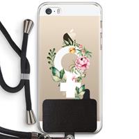 CaseCompany Venus: iPhone 5 / 5S / SE Transparant Hoesje met koord