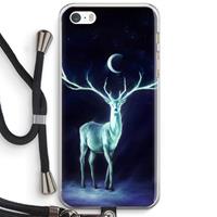 CaseCompany Nightbringer: iPhone 5 / 5S / SE Transparant Hoesje met koord