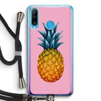 CaseCompany Grote ananas: Huawei P30 Lite Transparant Hoesje met koord