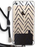 CaseCompany Marrakech Arrows: iPhone 5 / 5S / SE Transparant Hoesje met koord