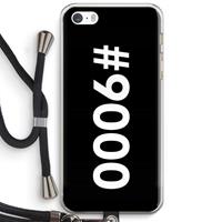CaseCompany 9000: iPhone 5 / 5S / SE Transparant Hoesje met koord