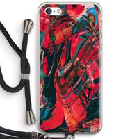 CaseCompany Endless Descent: iPhone 5 / 5S / SE Transparant Hoesje met koord