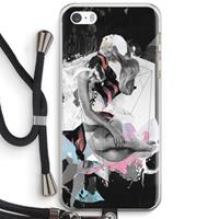 CaseCompany Camouflage de sommeil: iPhone 5 / 5S / SE Transparant Hoesje met koord