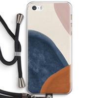 CaseCompany Geo #1: iPhone 5 / 5S / SE Transparant Hoesje met koord