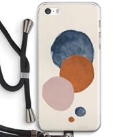 CaseCompany Geo #4: iPhone 5 / 5S / SE Transparant Hoesje met koord