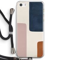 CaseCompany Geo #5: iPhone 5 / 5S / SE Transparant Hoesje met koord