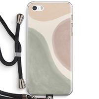 CaseCompany Geo #6: iPhone 5 / 5S / SE Transparant Hoesje met koord