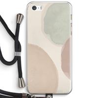 CaseCompany Geo #8: iPhone 5 / 5S / SE Transparant Hoesje met koord