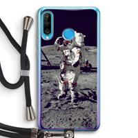 CaseCompany Spaceman: Huawei P30 Lite Transparant Hoesje met koord