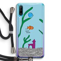 CaseCompany Aquarium: Huawei P30 Lite Transparant Hoesje met koord