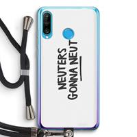 CaseCompany Neuters: Huawei P30 Lite Transparant Hoesje met koord