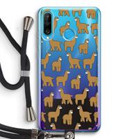 CaseCompany Alpacas: Huawei P30 Lite Transparant Hoesje met koord