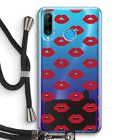 CaseCompany Lips: Huawei P30 Lite Transparant Hoesje met koord