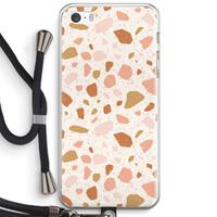 CaseCompany Terrazzo N°18: iPhone 5 / 5S / SE Transparant Hoesje met koord