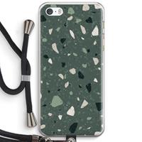 CaseCompany Terrazzo N°19: iPhone 5 / 5S / SE Transparant Hoesje met koord