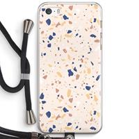 CaseCompany Terrazzo N°23: iPhone 5 / 5S / SE Transparant Hoesje met koord