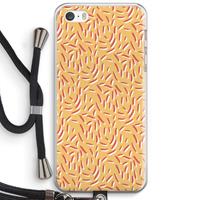 CaseCompany Camouflage: iPhone 5 / 5S / SE Transparant Hoesje met koord