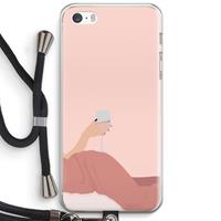 CaseCompany Wine: iPhone 5 / 5S / SE Transparant Hoesje met koord