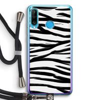 CaseCompany Zebra pattern: Huawei P30 Lite Transparant Hoesje met koord