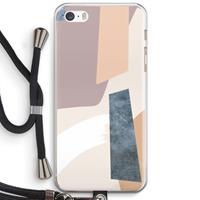 CaseCompany Luca: iPhone 5 / 5S / SE Transparant Hoesje met koord