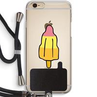CaseCompany Raketijsje: iPhone 6 / 6S Transparant Hoesje met koord
