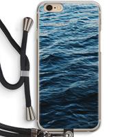 CaseCompany Oceaan: iPhone 6 / 6S Transparant Hoesje met koord