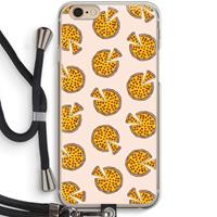 CaseCompany You Had Me At Pizza: iPhone 6 / 6S Transparant Hoesje met koord