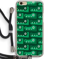 CaseCompany Crocs: iPhone 6 / 6S Transparant Hoesje met koord
