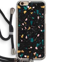 CaseCompany Terrazzo N°10: iPhone 6 / 6S Transparant Hoesje met koord