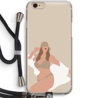 CaseCompany One of a kind: iPhone 6 / 6S Transparant Hoesje met koord