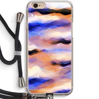 CaseCompany Donkere Wolken: iPhone 6 / 6S Transparant Hoesje met koord