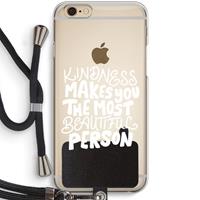 CaseCompany The prettiest: iPhone 6 / 6S Transparant Hoesje met koord