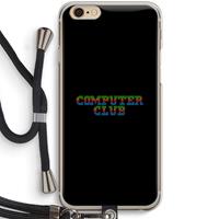 CaseCompany Retro: iPhone 6 / 6S Transparant Hoesje met koord