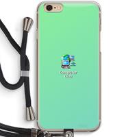 CaseCompany Win98: iPhone 6 / 6S Transparant Hoesje met koord