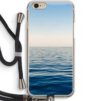 CaseCompany Water horizon: iPhone 6 / 6S Transparant Hoesje met koord