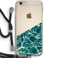 CaseCompany Weerkaatsing water: iPhone 6 / 6S Transparant Hoesje met koord