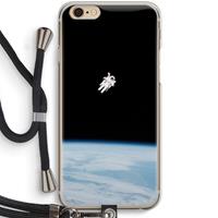 CaseCompany Alone in Space: iPhone 6 / 6S Transparant Hoesje met koord