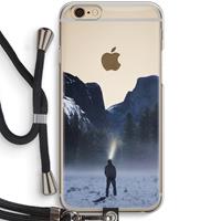 CaseCompany Wanderlust: iPhone 6 / 6S Transparant Hoesje met koord