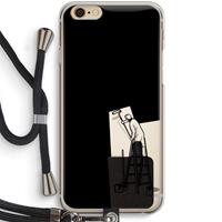 CaseCompany Musketon Painter: iPhone 6 / 6S Transparant Hoesje met koord