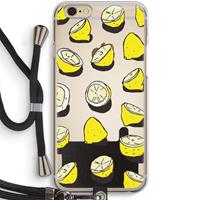 CaseCompany When Life Gives You Lemons...: iPhone 6 / 6S Transparant Hoesje met koord