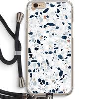 CaseCompany Terrazzo N°1: iPhone 6 / 6S Transparant Hoesje met koord