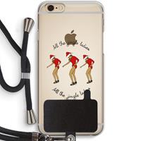 CaseCompany Jingle Ladies: iPhone 6 / 6S Transparant Hoesje met koord