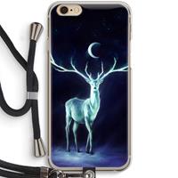CaseCompany Nightbringer: iPhone 6 / 6S Transparant Hoesje met koord